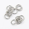 Tarnish Resistant 304 Stainless Steel Open Jump Rings STAS-M008-04G-1