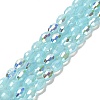 Baking Painted Glass Beads Strands DGLA-D001-02I-1