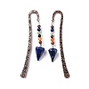 Natural Lapis Lazuli Bookmark AJEW-C025-01E-2