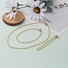 Brass Link Chain Bracelet & Necklace & Anklets Jewelry Sets SJEW-JS01167-14
