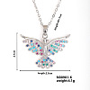 Fashionable European and American Style Brass Rhinestone Pendant Necklace with Cable Chain for Women Girl CL1945-5-1