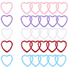 30Pcs 5 Colors Paint Spraying Iron Split Rings DIY-SC0029-16-1