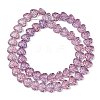 Transparent Glass Beads Strands GLAA-H038-01D-2