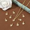 SHEGRACE Brass Micro Pave Cubic Zirconia Pendants XGR-Q3D455-504G-5