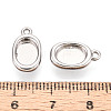304 Stainless Steel Pendant Cabochon Settings STAS-N114-46A-P-3