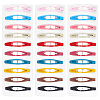 4 Sets Iron Snap Hair Clips AJEW-SC0003-37A-01-1