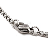 Non-Tarnish 201 Stainless Steel Pendant Necklaces LS-NJEW-B095-02-3