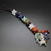 Chakra Natural Quartz Crystal & Amethyst & Sodalite & Green Aventurine & Tiger Eye & Red Jasper Pendant Decorations PW-WG9D400-05-1