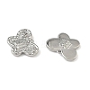 Christmas Brass Micro Pave Clear Cubic Zirconia Pendants KK-A280-03F-P-2