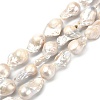 Natural Baroque Pearl Keshi Pearl Beads Strands PEAR-Q015-017-1