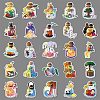 50Pcs Bottle & Rabbit PET Stickers PW-WG07AF4-01-5