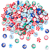 200Pcs 10 Styles Christmas Theme Handmade Polymer Clay Beads CLAY-SC0002-54-1