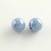 AB Color Plated Acrylic Round Beads SACR-Q109-18mm-M-2