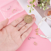 8Pcs 2 Colors Brass Twister Clasps KK-BBC0023-80-3