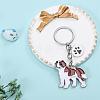 WEWAYSMILE Dog Keychain Car Keychain Pet Pendant Key-Ring Lovely Dog Key-ring Portable Metal Keychain Gift for Pet Lover Birthday Puppy Theme Party Supplies (St Bernard) JX801A-3