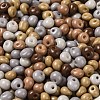 6/0 Opaque Baking Paint Glass Seed Beads SEED-M012-02A-25-3