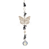 Butterfly Brass Pendant Decorations HJEW-TA00131-03-1