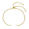 3Pcs 3 Colors Adjustable Stainless Steel Cable Chain Slider Bracelet Making AJEW-JB01230-2