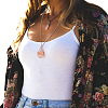 3Pcs 304 Stainless Steel Bar Link Chains Macrame Pouch Empty Stone Holder for Pendant Necklaces Making NJEW-AB00028-5