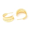 Brass Round Stud Earrings EJEW-K251-19G-2