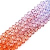 Baking Painted Glass Bead Strands DGLA-A039-T6mm-A015-4