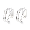 304 Stainless Steel Triple Pentagon Cuff Earrings EJEW-K268-88P-4