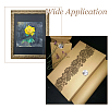 6 Rolls 6 Styles PET Lace Flower Self-Adhesive Roll Sticker DIY-HS0002-34-5