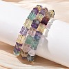 Natural Fluorite Beaded Bracelets G-H332-12-2