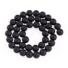 2 Strands 2 Styles Natural Black Onyx(Dyed & Heated) Beads Strands G-TA0003-52-8mm-4