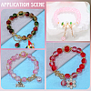DIY 1200Pcs Crackle Glass & Acrylic Round Beads Findings Kits DIY-PA0001-34B-7