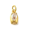 Brass Micro Pave Cubic Zirconia Pendants KK-Z102-03G-01-2