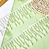 2Yards Polyester with Plastic Imitation Pearl Beads Tassel Ribbons OCOR-GF0004-99A-3