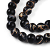 Baking Paint Glass Beads Strands DGLA-N010-8mm-10-3