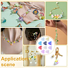160Pcs 8 Colors Acrylic Bead Caps SACR-YW0001-78-5