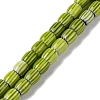 Handmade Lampwork Chevron Beads Strands X-LAMP-K041-01B-26-1