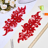Flower Embroidery Sew on Flower Appliques PATC-WH0014-72-4