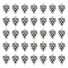 SUNNYCLUE 100Pcs Grape Tibetan Style Alloy Pendants TIBEP-SC0002-47-1