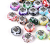 Printed Acrylic European Beads GPDL-N006-01A-02-1