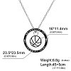 304 Stainless Steel Enamel Sport Basketball Pendant Necklaces WGDDA99-02-1