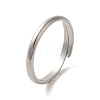 304 Stainless Steel Plain Cuff Ring RJEW-C068-14P-1