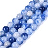 Natural Dyed Persian Jade Beads Strands G-Q609-6mm-01-2