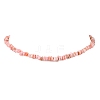 Dyed Natural Freshwater Shell Nuggets Beaded Necklaces NJEW-JN05488-04-2