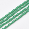 Opaque Solid Color Glass Beads Strands GLAA-S178-12C-05-1