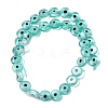 Handmade Evil Eye Lampwork Beads Strands LAMP-G164-10C-01-2