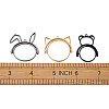 Alloy Open Back Bezel Pendants(Rotatable) PALLOY-TA0001-01-10