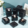 Bowknot Cardboard Jewelry Watch Storage Boxes CON-WH0099-11-4