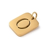 304 Stainless Steel Charms STAS-R001-01G-O-2