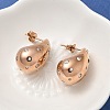 304 Stainless Steel Teardrop Stud Earrings EJEW-B108-05RG-A-2