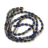 2 Strands Electroplate Opaque Color Glass Beads Strands EGLA-YW0005-26A-1