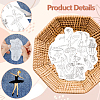 4 Sheets 11.6x8.2 Inch Stick and Stitch Embroidery Patterns DIY-WH0455-146-2